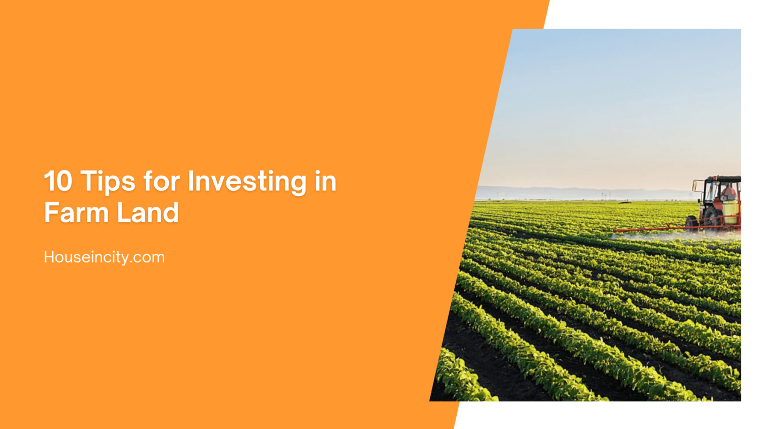 10 Tips for Investing in Farm Land | Houseincity.com