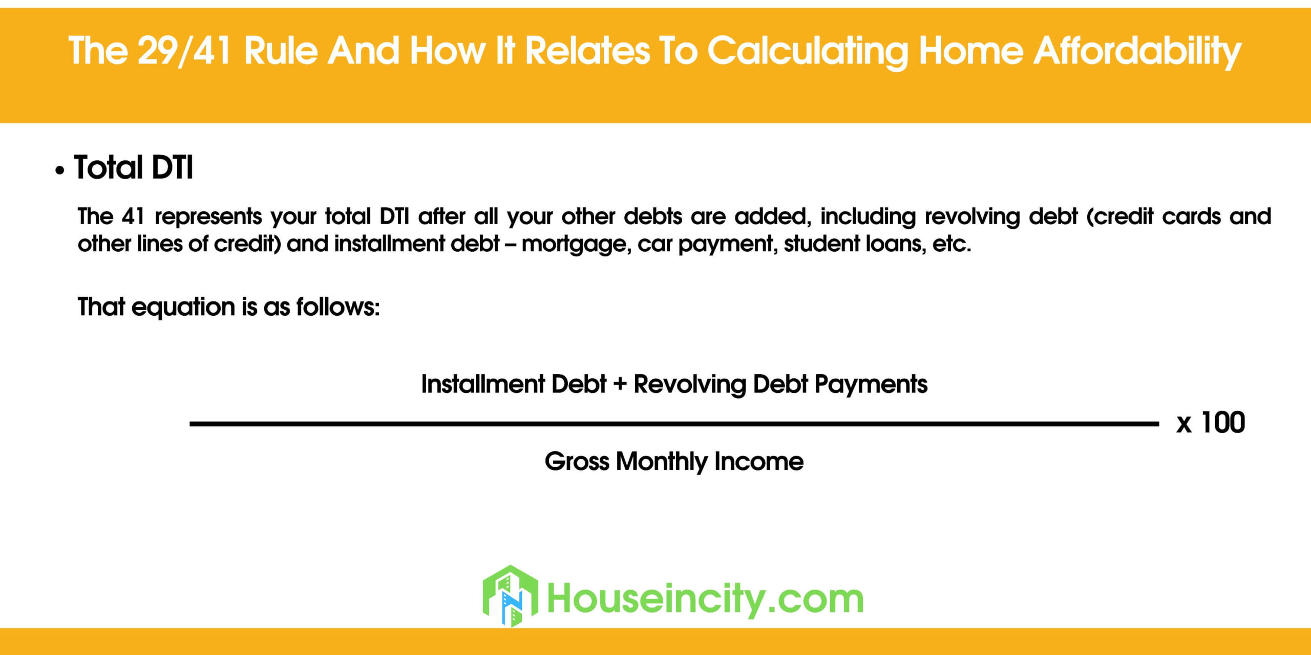 How to Calculate a 29/41 Qualifying Ratio for a Mortgage Loan