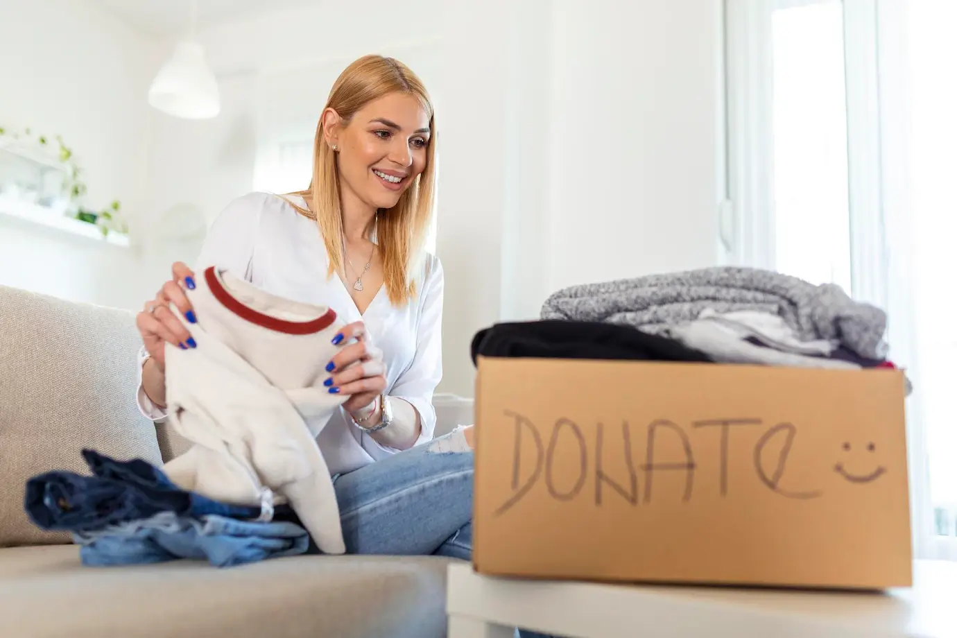 What to consider when donating clothing
